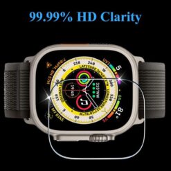 anti scratch hd tempered glass invisible screen protector for apple watch ultra series 49mm i phonecases com 3