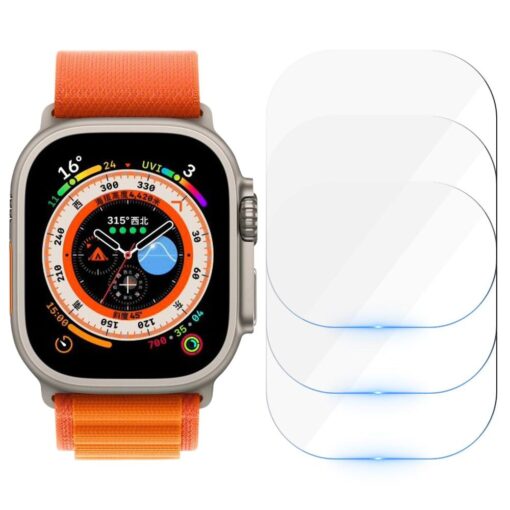 anti scratch hd tempered glass invisible screen protector for apple watch ultra series 49mm i phonecases com 7