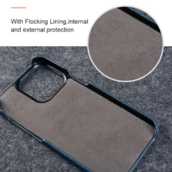for iphone 15 14 pro max plus premium genuine leather case luxury business high end cowhide phone cases back cover