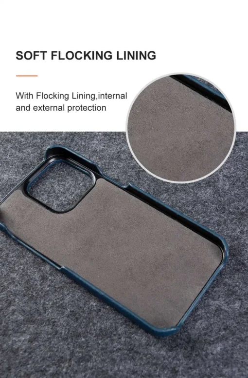 for iphone 15 14 pro max plus premium genuine leather case luxury business high end cowhide phone cases back cover