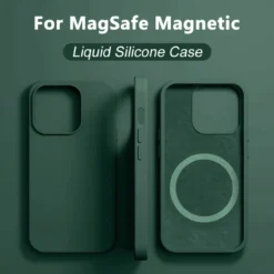 liquid silicone magnetic cases for iphone 15 14 11 13 12 pro max plus for magsafe case wireless charge cover phone accessories