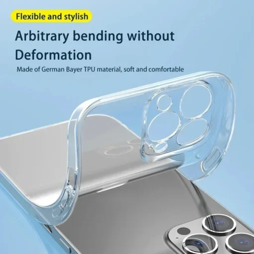 suitable for iphone 13 14 pro mobile phone case advanced transparent space shell silicone tpu anti fall soft shell