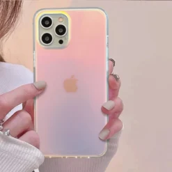 luxury fashion laser matte gradient phone case for iphone 14 pro max 13 12 11 x xr xs 7 8
