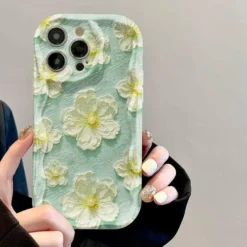 luxury tpu soft cover oil painting flowers pattern phone case s13546