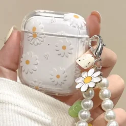 Wireless Bluetooth Flower Pattern Headphone Case for AirPods 1 2 3 4 Pro