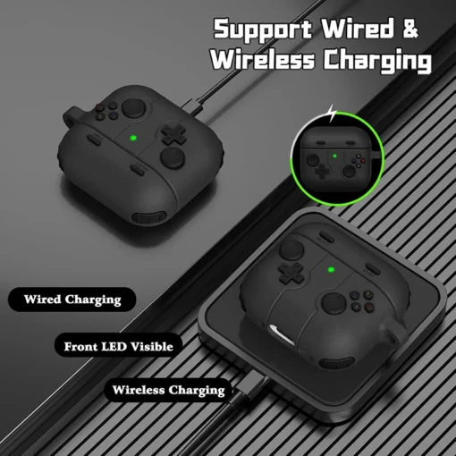 3D Gamepad Silicone Shockproof Bluetooth Headset Cover for AirPods 1 2 3 4 Pro 1 2 - Image 4